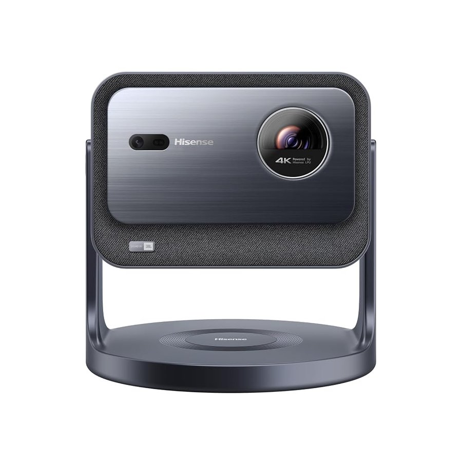 Hisense Smart Mini proiettore C2, 65-300" 4K, 2000 ANSI lumen,Risoluzione 4K, Dolby Vision, HDR10+, Smart TV VIDAA U7.6, 20W audio JBL integrato