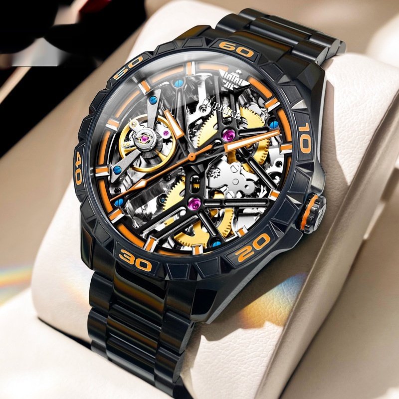 Sports Automatic Men's Mechanical Hollow Waterproof Watch