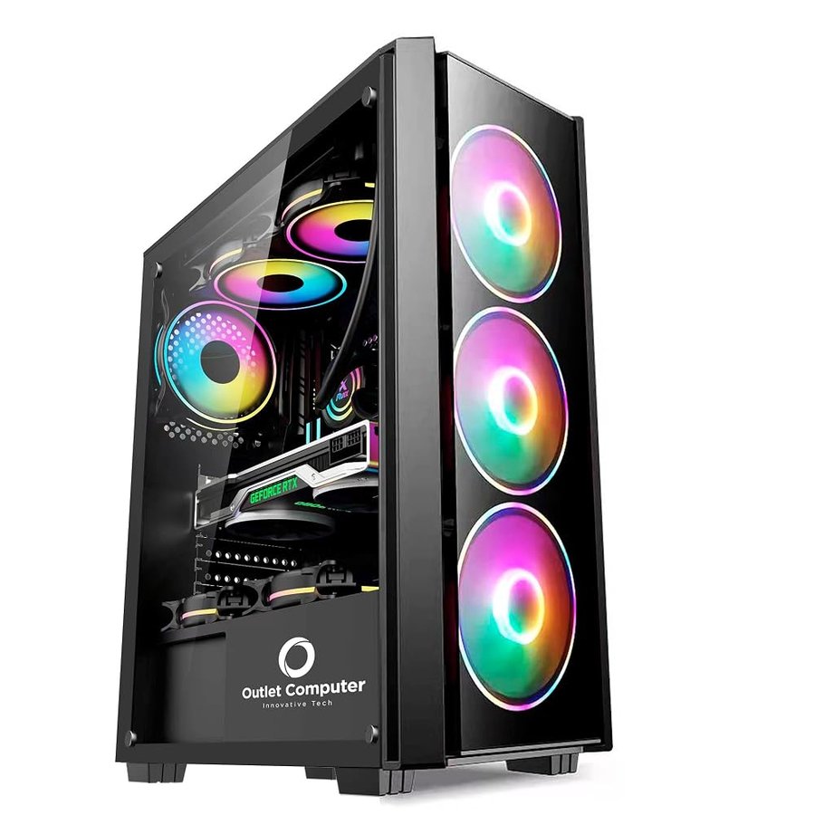 PC Gaming Desktop i7 GeForce 4GB GDDR5 Windows 11 PRO RAM 8GB SSD 240GB