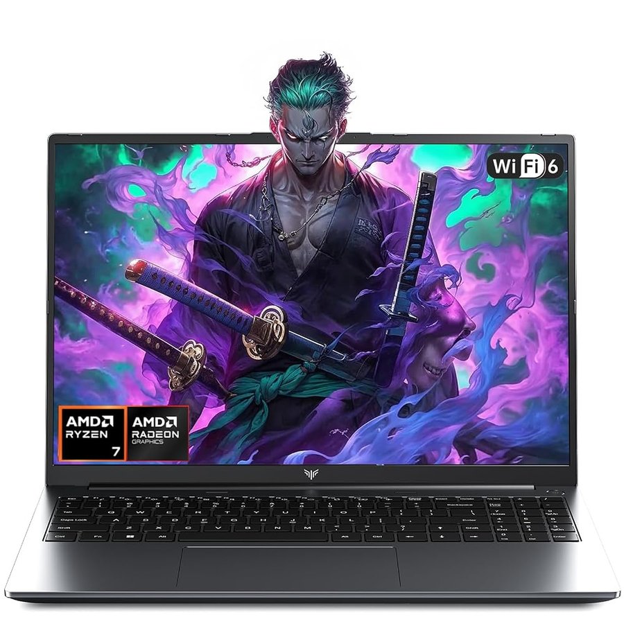 16" PC Portatile Gaming,Ryzen 7 H255,Win 11 Pro,24GB LPDDR5 512GB M.2 SSD