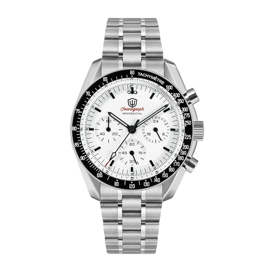 WD1860 WD1861 WD1863 Orologio da Polso Cronografo Uomo Giappone VK63 Quarzo Orologi Sportivi 40mm Bolla Vetro Zaffiro 100M ubacqueo
