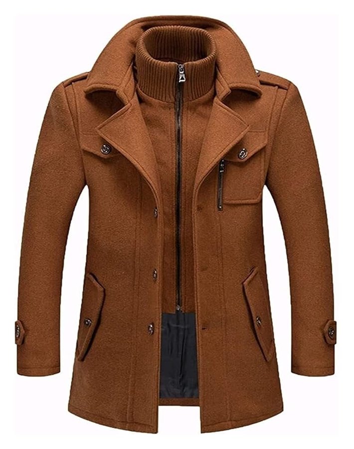 Cappotto Da Uomo Cappotto Di Lana Invernale Giacca Di Lana Con Risvolto Caldo Business Tempo Libero Cappotto Cappotto Da Uomo Cappotto Di Lana, Cashmere Uomo Giacca