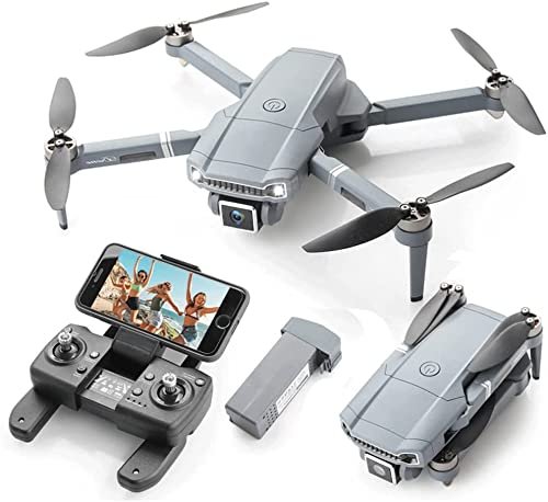 Drone GPS Pieghevole S179 con Doppia Fotocamera 4k / 6K UHD per Adulti, quadricottero con Motore brushless, modalità Senza Testa, capovolgimenti 3D, 1~3 batterie opzionali, Volo Stabile per