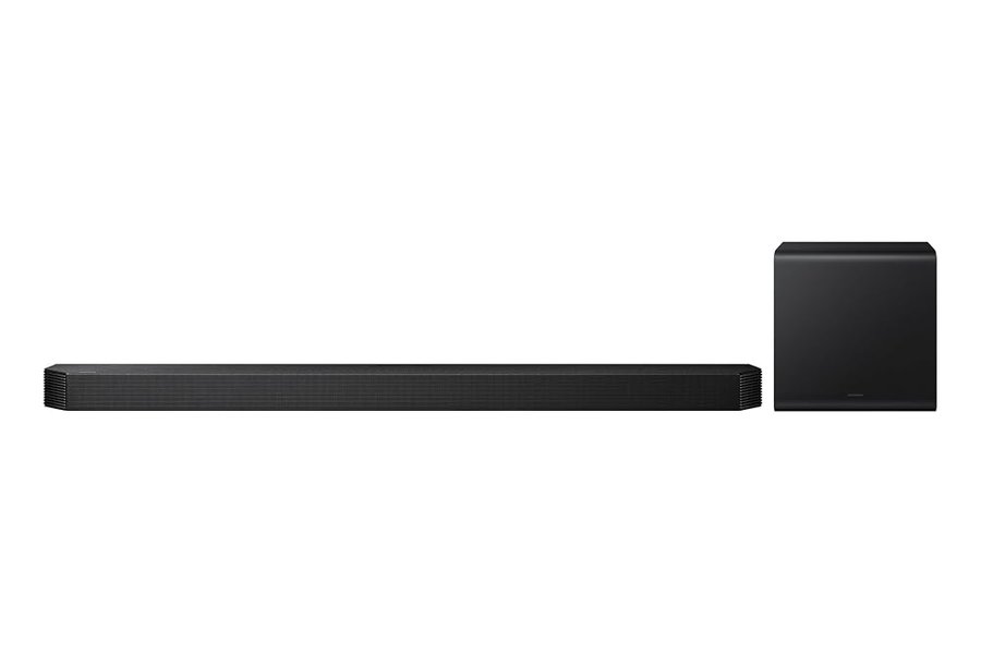 Samsung HW-Q810GH Q-Series 5.1.2 canali Surround bar per TV, subwoofer wireless da 8", senza fili, Dolby Atmos per la migliore esperienza audio, SpaceFit Sound Pro, Q-Symphony, Google Home & Alexa