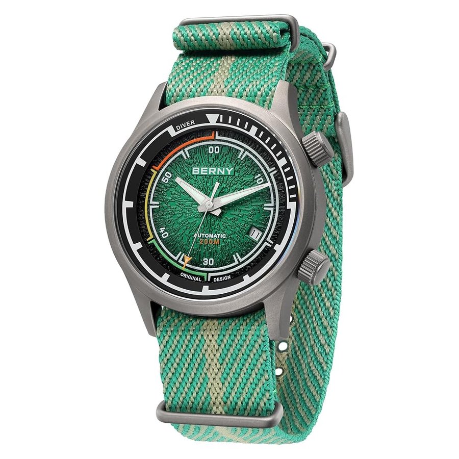 Orologio Subacqueo Automatico Uomo Titanio 200M Impermeabile