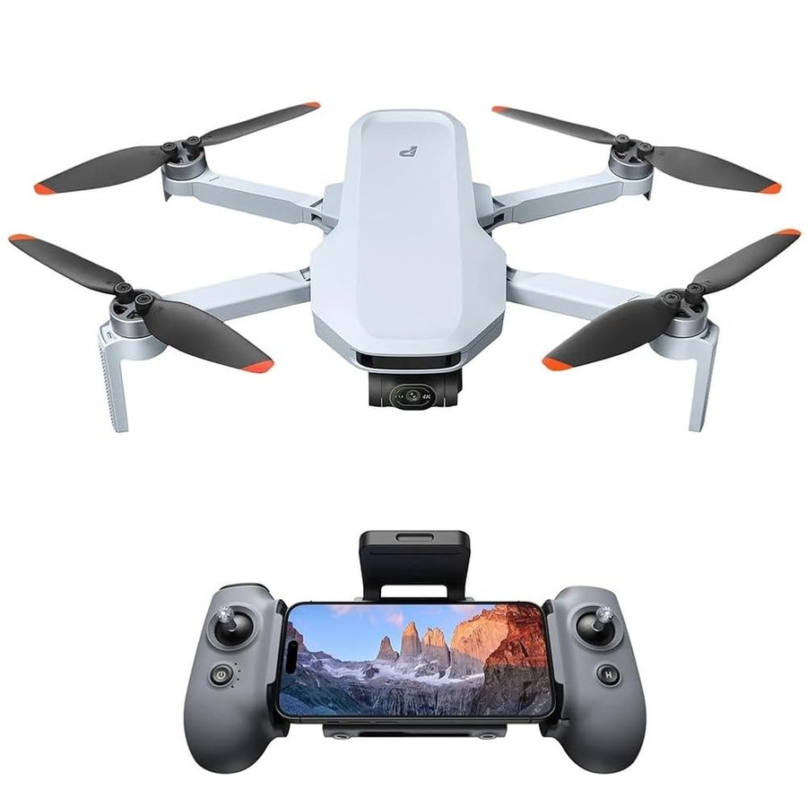 Drone con Telecamera, Video 4k HDR, Foto 8k, Gimbal a 3 Assi, Peso Inferiore a 249 g, riprese Verticali, riprese notturne ai a 10 km, tracciamento ai