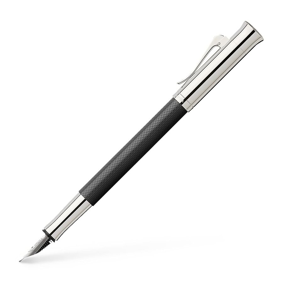 Graf von Faber-Castell - Penna stilografica Guilloche nera M