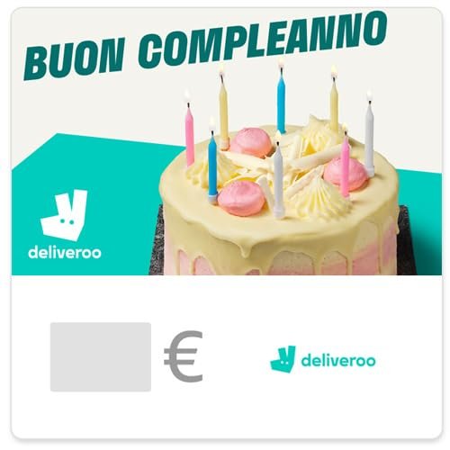 Carta regalo Deliveroo - per l'Italia - via e-mail