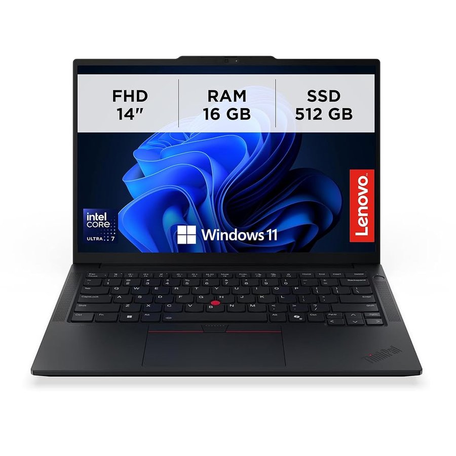 Lenovo ThinkPad E14 Gen 7, Laptop Copilot+ PC 14" WUXGA – Nero Processore Intel Core Ultra 7, RAM DDR5 16GB, SSD 512GB, sicurezza ThinkShield, Windows 11 Pro