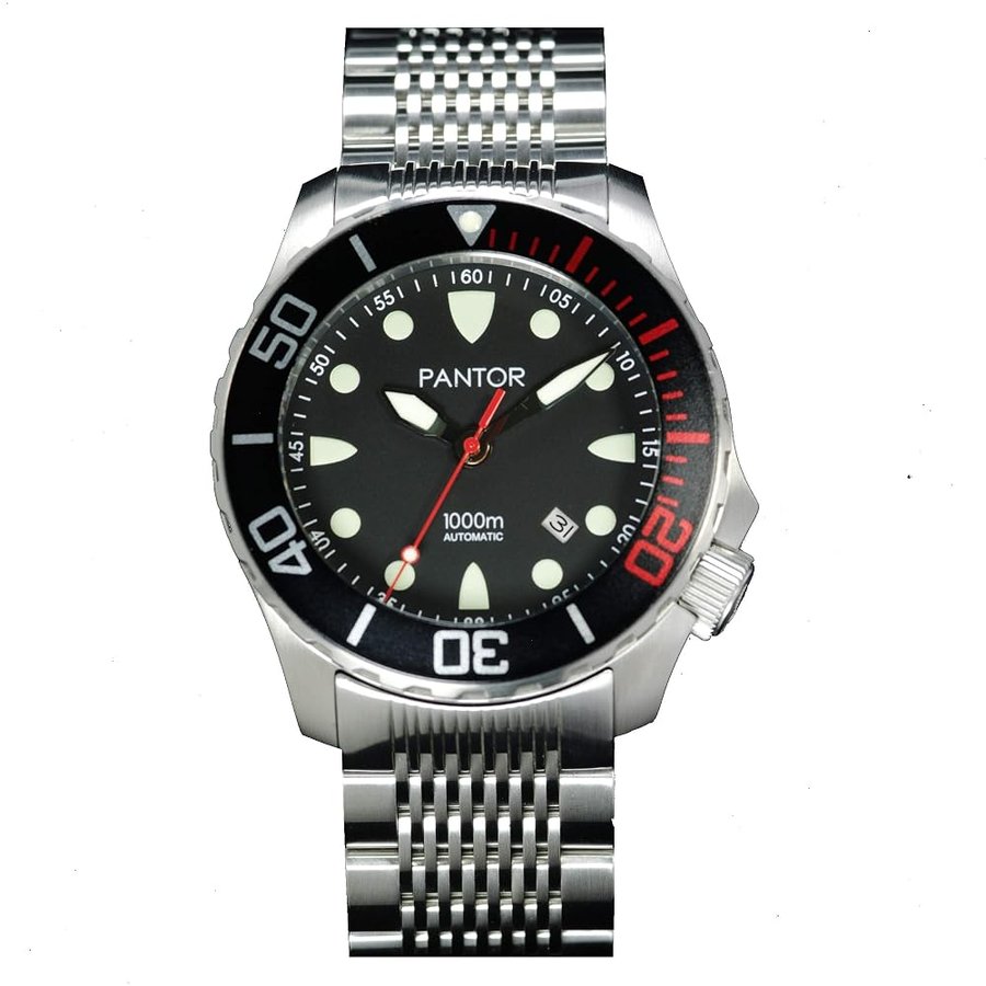 Orologio Analogico Automatico Uomo Pantor Seahorse Orologio da immersione per uomo 1000m resistente all´acqua
