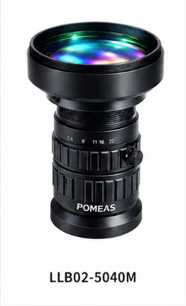 LLB02-5040M 0.2X 50mm F4.0 8K Line Scan Lens With 62mm Image Circle For Machine Vision Inspection