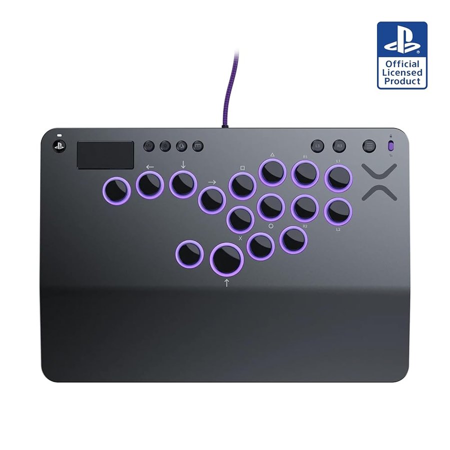 Turtle Beach Victrix Pro KO Leverless Fight Stick - con licenza ufficiale Capcom e PlayStation, compatibile con PS4, PS5 e PC, con switch RGB hot swappable, design ergonomico