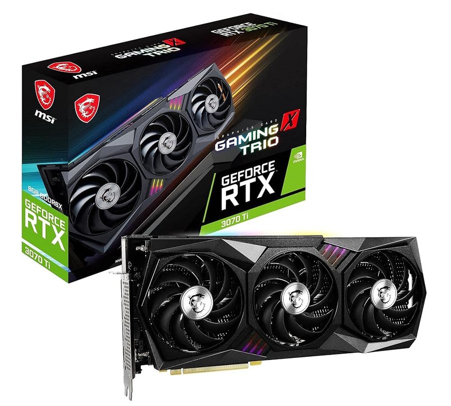 MSI Gaming GeForce RTX 3070 Ti Gaming X Trio 8G 8GB GDDR6X Scheda grafica - Scheda video NVIDIA GPU per PC da gioco, 256-bit HDMI/DP Nvlink, Ampere Architecture Computer Schede grafiche (rinnovata)