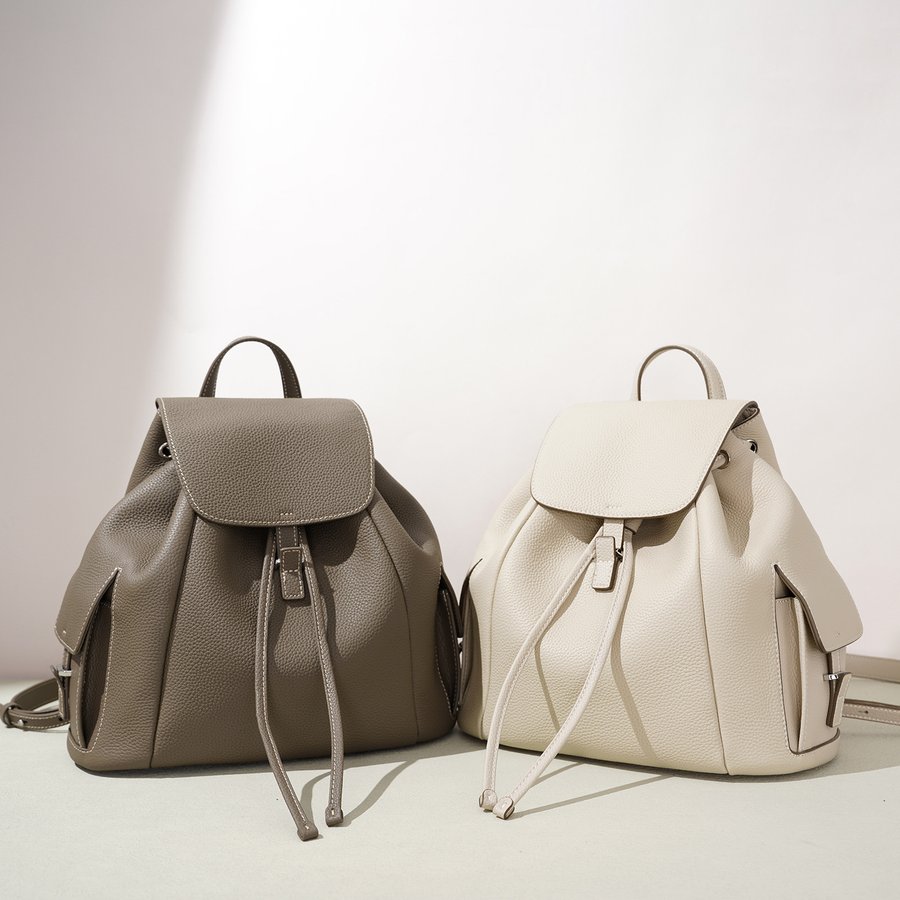 Women's Casual Drawstring Flip Backpack