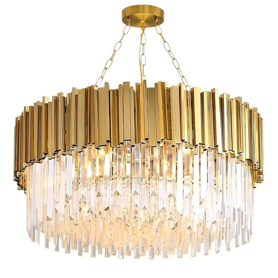 Lampadario Cristallo Moderno,Lampada A Sospensione per Soffitto,Lampade da Interno di Lusso Adatto per Camere da Letto, Corridoi E Soggiorni(Size:80cm)