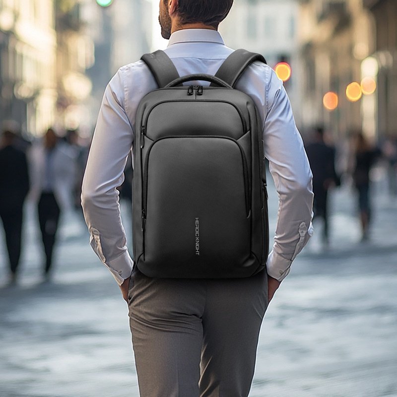 Mens High-Capacity Commuter Laptop Backpack