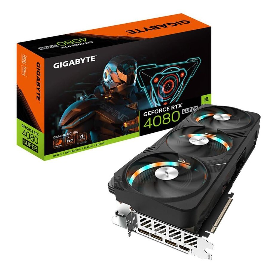 Gigabyte GeForce RTX 4080 SUPER GAMING OC - Scheda grafica 2595 MHz, 16 GB GDDR6X 23000 MHz 256 bit, PCI-E 4.0, 3 DP 1.4, 1 HDMI 2.1a, NVIDIA DLSS 3.5, GV-N408SGAMING OC-16GD