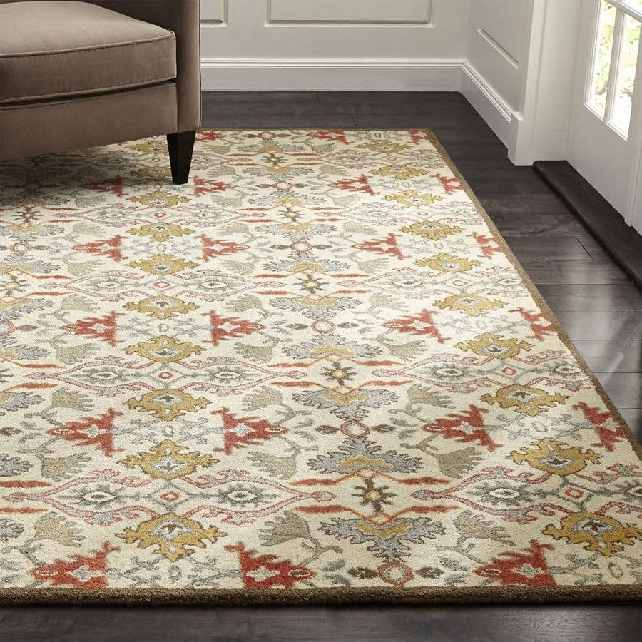Brinley Orange tradizionale persiano fatto a mano trapuntata 100% lana Area tappeti & tappeto (275 x 365 cm - 9 x 12 ft)