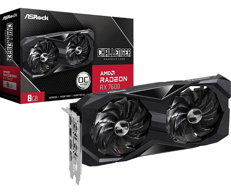 ASROCK Challenger 90-GA41ZZ-00UANF scheda grafica AMD Radeon RX 7600 8 Go GDDR6