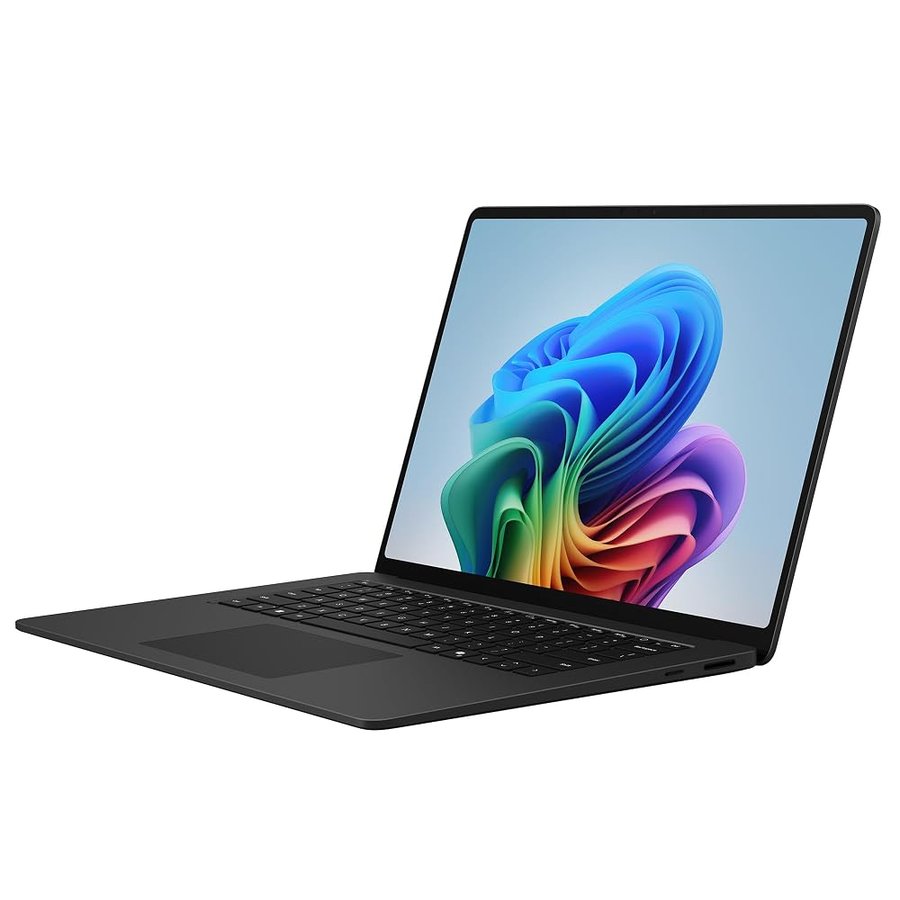 Microsoft Surface Laptop, 15" | Snapdragon X2 Elite | 16GB RAM, 1TB SSD | 15" LCD Touchscreen | Copilot+ PC | Nero | Windows 11 Home | Ultimo modello (8ª edizione)