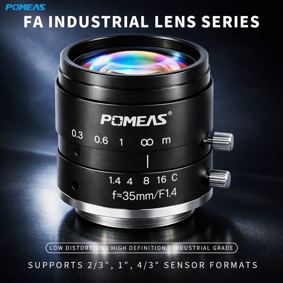 LFE-3514M 35mm F1.4 5MP Fixed Focal Length Machine Vision Lens For 2    3 Inch Industrial Cameras