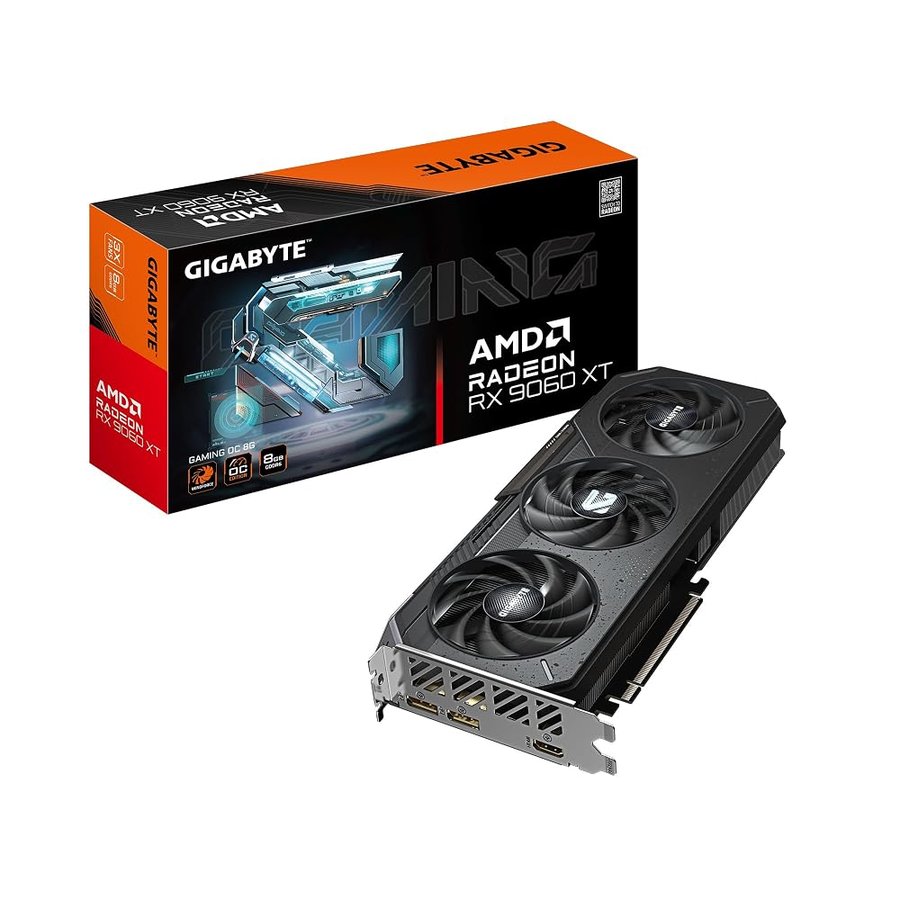 GIGABYTE Radeon RX 9060 XT Gaming OC 8G Scheda Grafica PCIe 5.0, 8GB GDDR6, GV-R9060XTGAMING OC-8GD Scheda Video