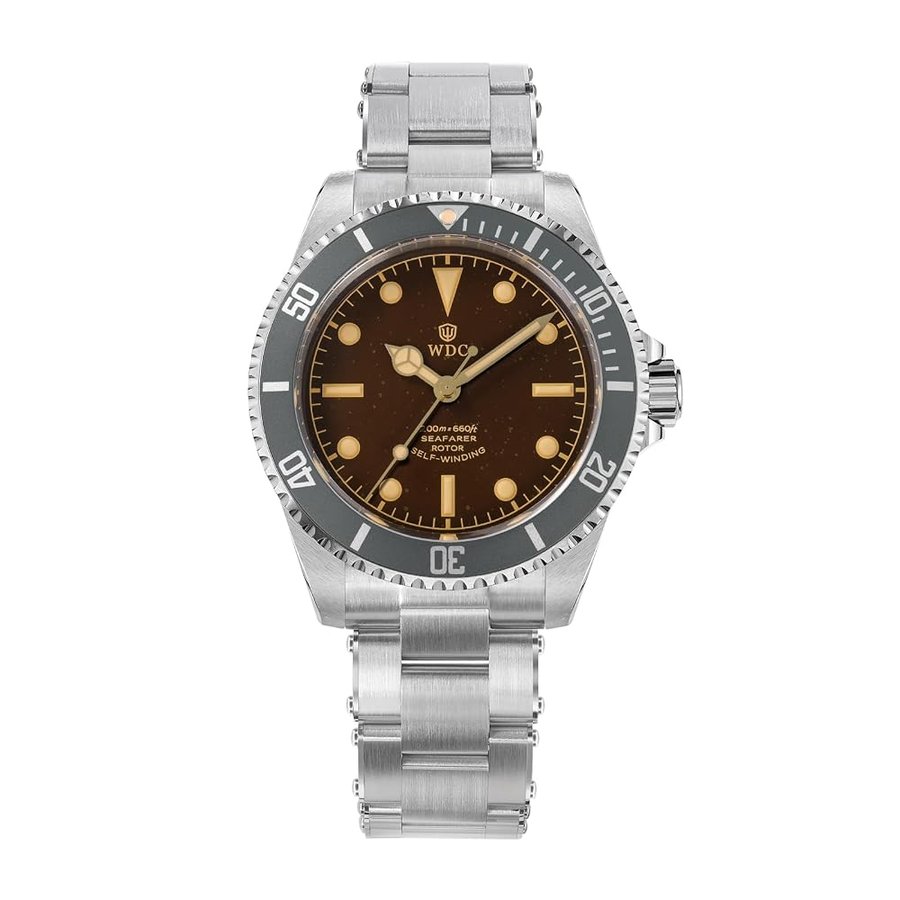 WD5513M - Orologio subacqueo da uomo, vintage, 9015 90S5, meccanico automatico, lussuoso, con vetro zaffiro bombato, 40,7 mm, impermeabile fino a 20 bar