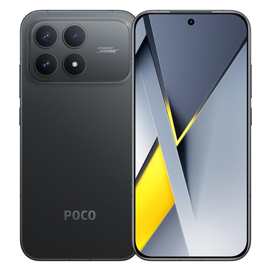 XIAOMI POCO F8 Pro 5G Smartphone, 12 GB + 512 GB, Black, Flagship-Level Snapdragon® 8 Elite Mobile Platform, 6210 mAh (Typical) High Capacity Battery, Bose Audio, Includes Charger.