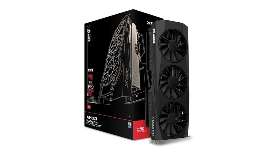 XFX Quicksilver AMD Radeon RX 9070XT Gaming Edition con 16 GB di GDDR6 HDMI 3xDP, AMD RDNA™ 4 (RX-97TQICKB9)