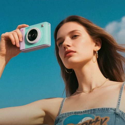 Cute Mini Film Camera That Instantly Produces Color Photos