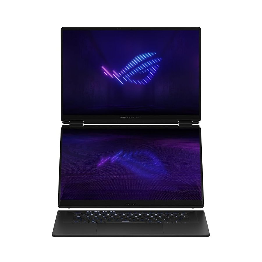 ASUS ROG Zephyrus Duo Touch Screen rimovibile 16" 3K OLED ROG Nebula HDR 120Hz Copilot+ PC Gaming Notebook Intel Core Ultra 9 386H 32GB RAM 1TB SSD NVIDIA GeForce RTX 5090 Grigio stellare