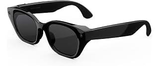 Meta Glasses, AI glasses Capri, Nero classico, Lenti Transitions® grigie | fotocamera 12 MP, video 3K, 6 microfoni, uomo/donna, regolabili, varie lenti, tech, occhiali da sole, Bluetooth