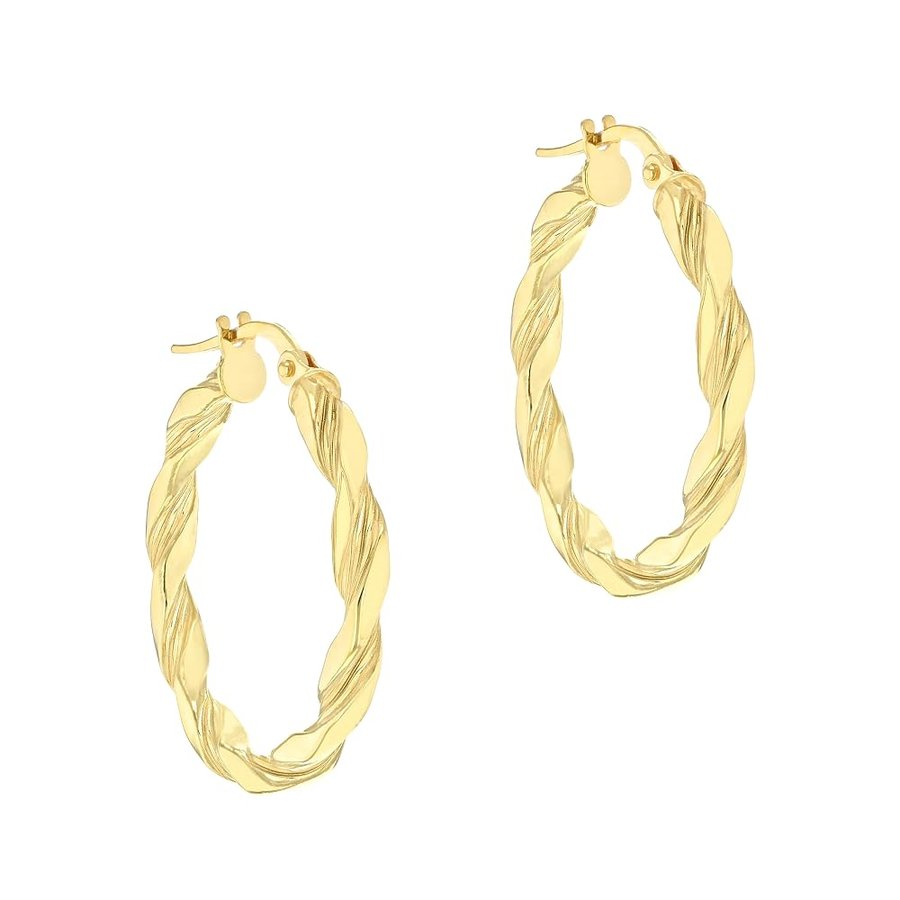 Gold - Orecchini a cerchio da donna, 9 kt (375/1000)