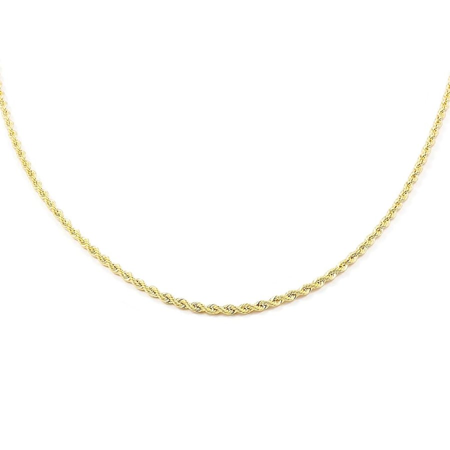 Catena Collana Salomonico Oro Giallo 18K spessore 2.2 mm - Certificato di garanzia - 1542-45 cm