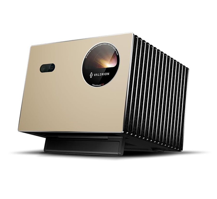 AWOL Valerion Pro Proiettore Laser Triplo 4K, Contrasto 15000:1, Zoom Ottico 0,9-1,5X, IMAX Enhanced, HDR10+, Google TV, Gaming Ultra Low Latency 4 ms, Controllo Vocale Multipiataforma