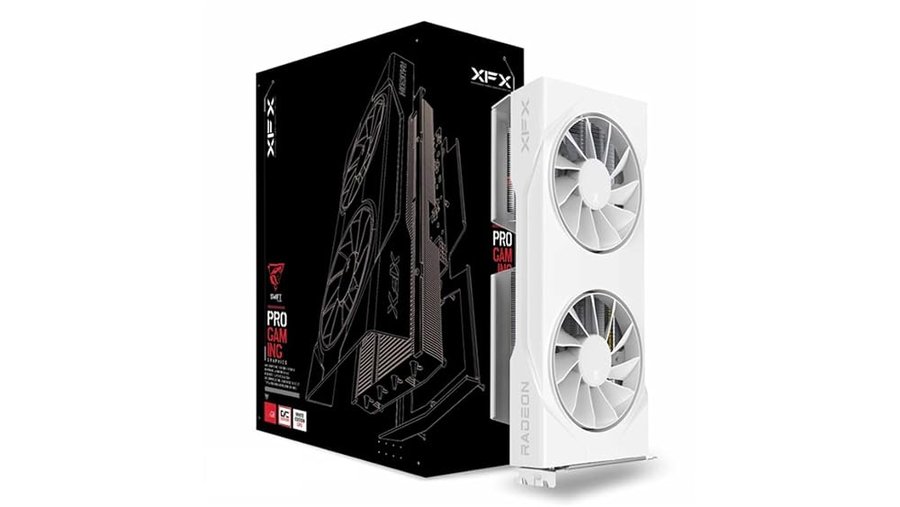 XFX Swift AMD Radeon RX 9060 XT OC White Gaming Edition con 16GB GDDR6 HDMI 2xDP, AMD RDNA™ 4 (RX-96TSW16WQ)