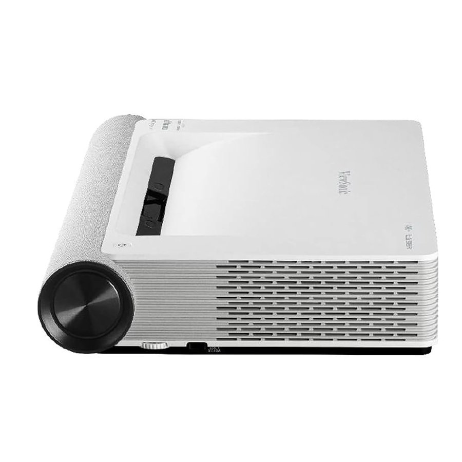 Viewsonic X2000L-4K Proiettore Laser a Ultra Corta Distanza (4K, 2000 ANSI Lumens, 2X HDMI, USB, 2X altoparlanti da 10 Watt + 2X altoparlanti da 25 Watt, Ricezione Internet 5G) Bianco