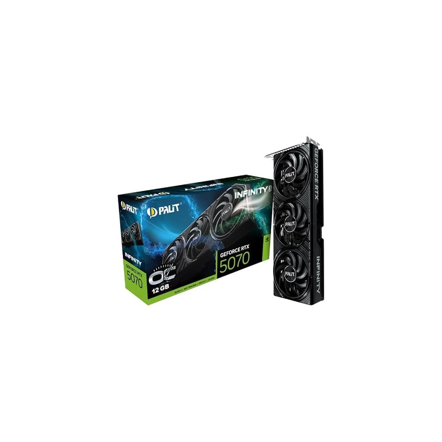 Palit GeForce RTX 5070 Infinity 3 OC (12 GB GDDR7/PCI Express 5.0/2542 MHz/28000 MHz)