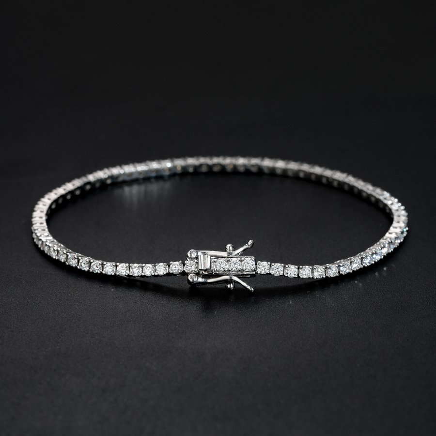 Moissanite Tennis Necklace And Bracelet