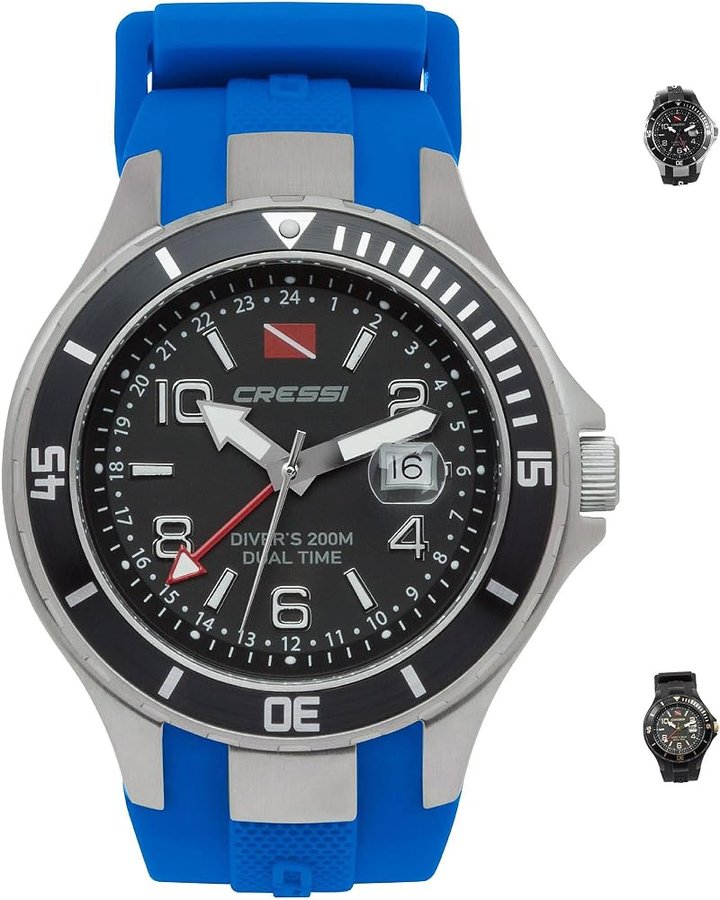 Traveller Dual Time - Orologio Professionale Subacqueo 200m/20ATM - Unisex