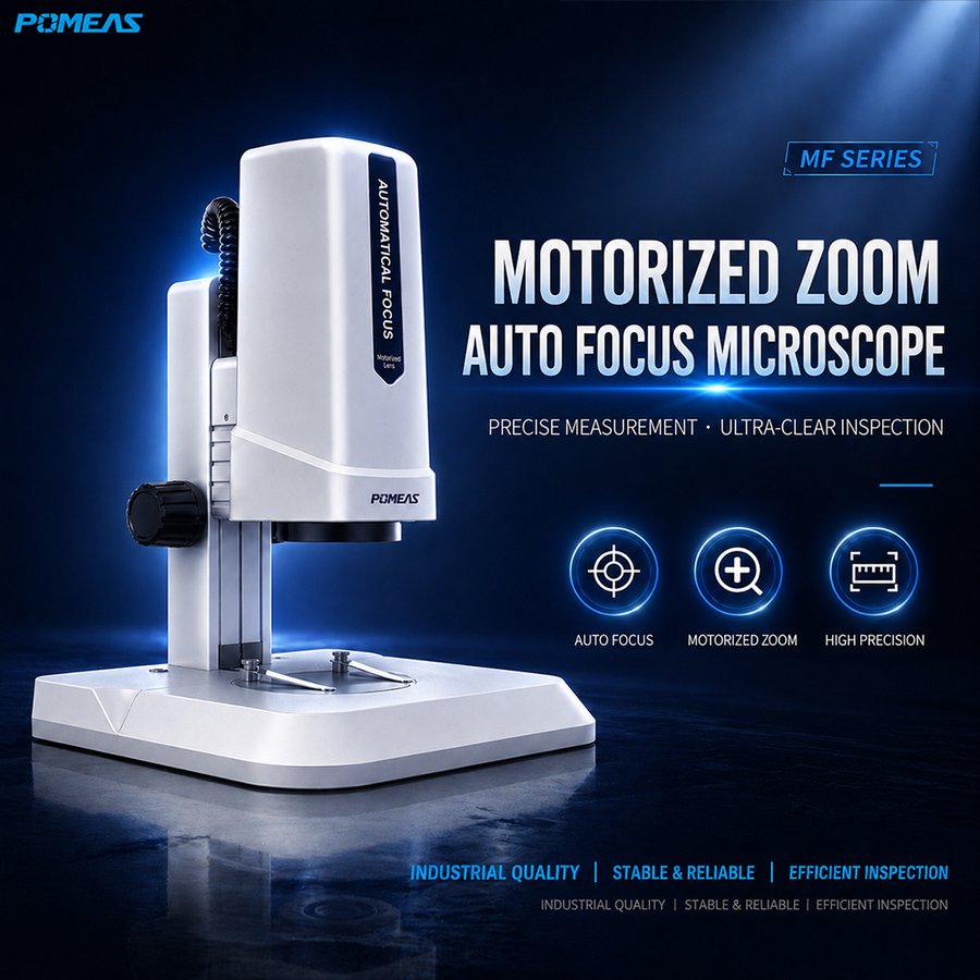 MF6020 Motorized Zoom Video Microscope For Industrial Inspection Precision Measurement And Quality Control