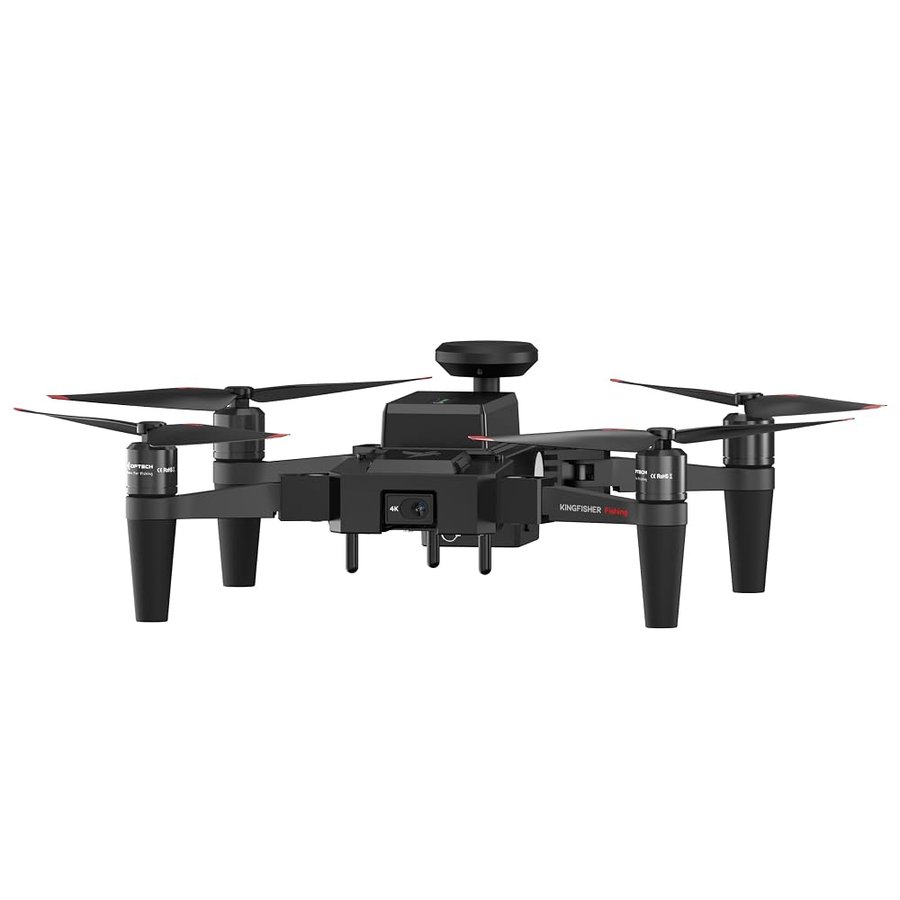 Drone da pesca impermeabile con rilascio dell'esca, giocattoli RC Mini Drone pieghevole 4K Camera Droni per mare