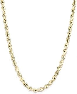 Collana in oro giallo 750, 18 carati, unisex, spessore di 3,80 mm -