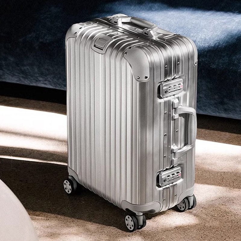 Aluminum-magnesium Alloy Combination Lock Women's Rolling Suitcase