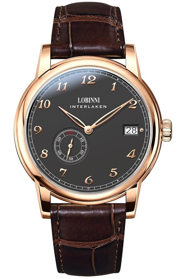 Orologio automatico meccanico ultra-sottile da uomo impermeabile da polso maschile moda orologi da lavoro di lusso
