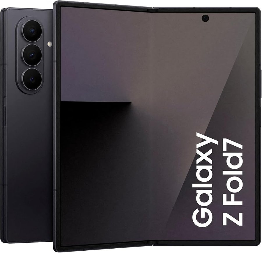 Smartphone Samsung SM-F966B Z Fold 7 12+512GB 8'' 5G Jet Black EU - [Versione Tedesca, Spagnola, Francese, UK, Belga, Olandese, Danese, Finlandese, Norvegese, Svedese]