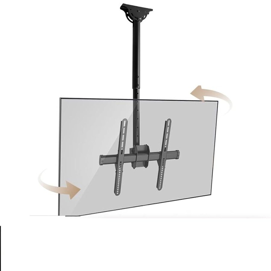 rto TV reabile con inclinazione, rto da soffitto per TV - rto da Parete per TV Adatto a TV 4K da 24 a 55 Pollici, per schermi Piatti curvi LED LCD OLED, rta Fino a 50 kg, VESA