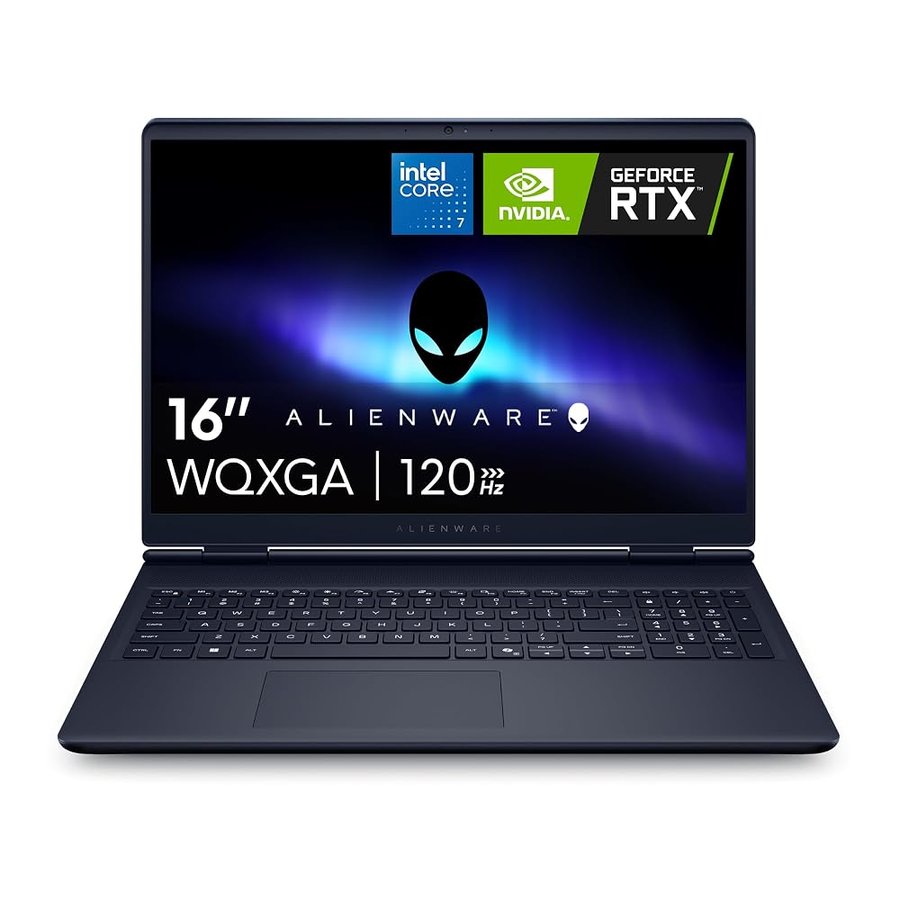 Alienware 16 Aurora Laptop da gioco AC16250-16" WQXGA 120 Hz, processore Intel Core 7-240H, RAM DDR5 16 GB, SSD da 1 TB, scheda grafica NVIDIA GeForce RTX 5050 8 GB, Windows 11 Home
