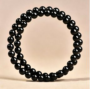 Natural Obsidian Beaded Bracelet