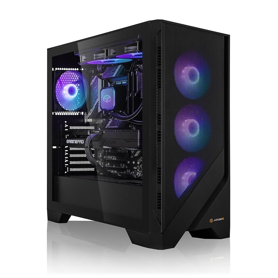 AURUM PC Gaming Ryzen 7 9800X3D • Radeon RX 9070 16GB • 32GB DDR5 • 1000GB M.2 SSD • Windows 11 • WiFi • pc da gaming